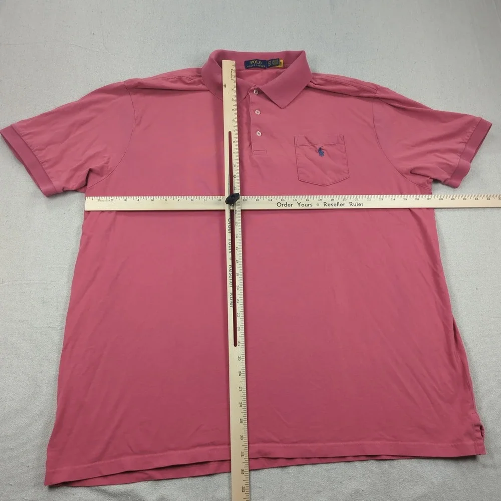 Polo Ralph Lauren Shirt Mens 3XLB Pink Office Causal Preppy